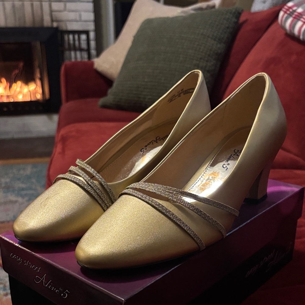 Elegant Gold Heels
